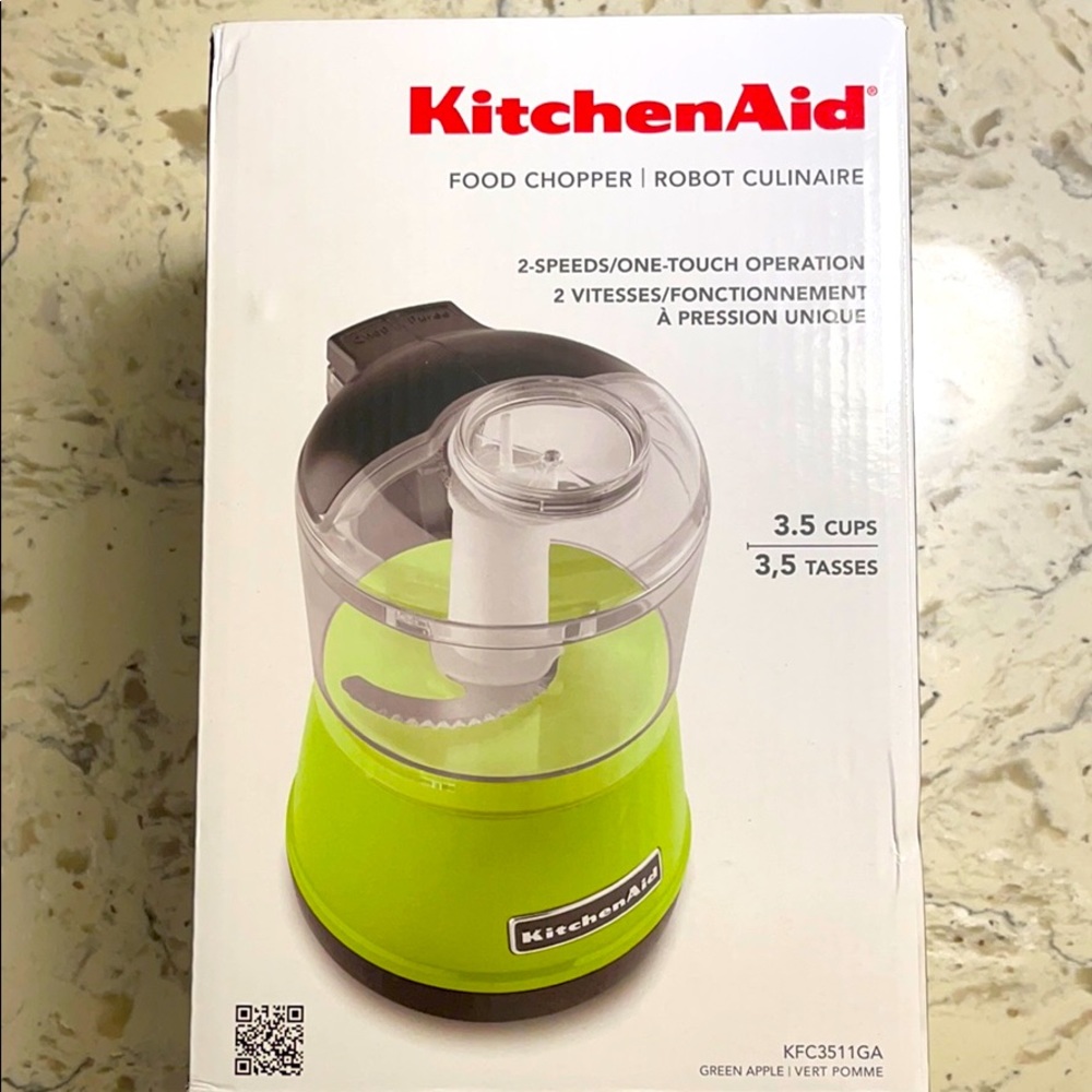 KitchenAid Food Chopper 3.5 cups Green Apple NIB